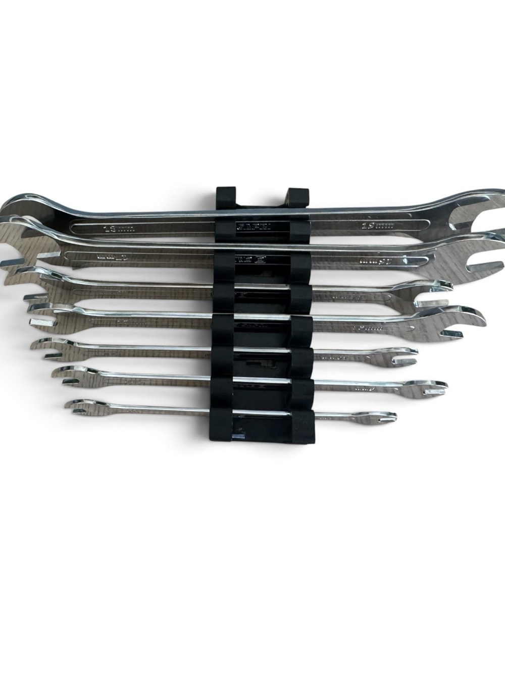 Capri Tools Super Thin Open End Wrench Set Metric 6-19mm 7 Pc CP11850-7MRK